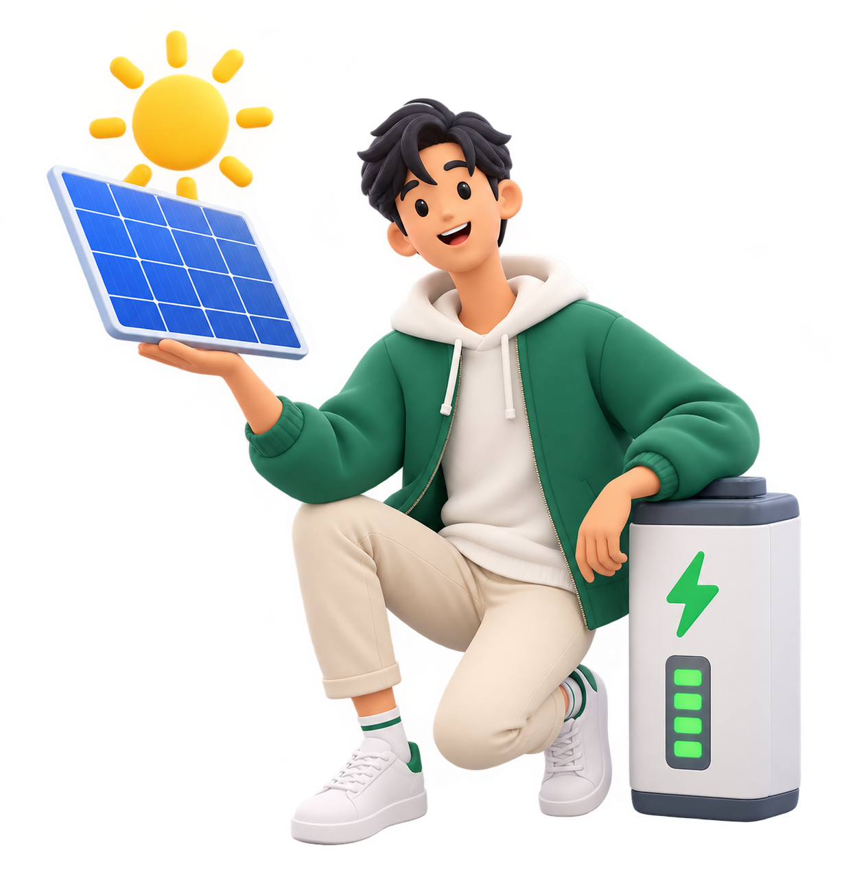 Solar & Battery illustration